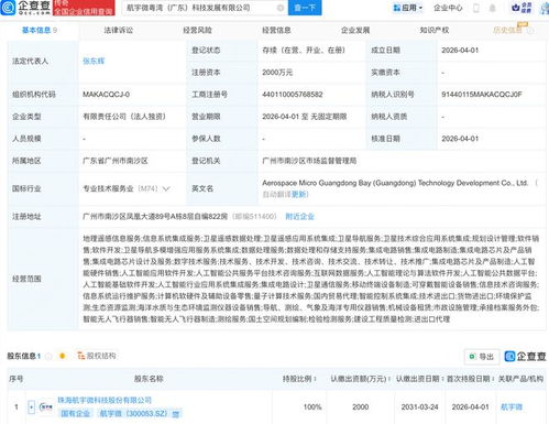 航宇微在廣東成立科技發展公司，布局AI與衛星業務及信息系統集成服務