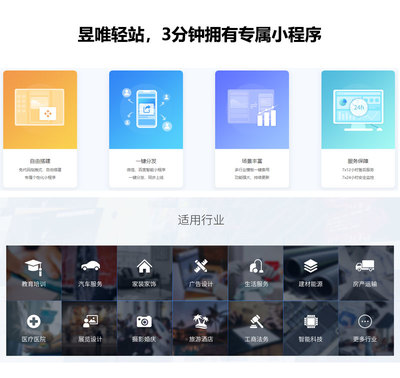 昱唯輕站小程序 一站式小程序開發(fā)與定制解決方案
